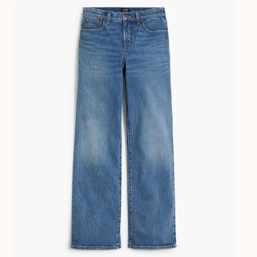 J. Crew Full‎ Length Wide Leg Jeans All Day Stretch Size 33